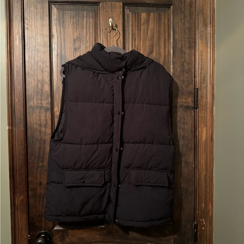 Free People Black Puffer Vest